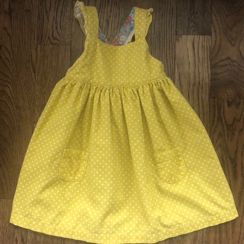 Boden Corduroy Polka Dot Dress